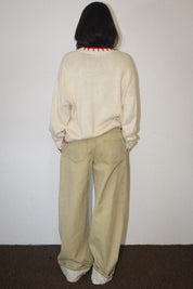 Snowline Ski Graphic Sweater - Cream