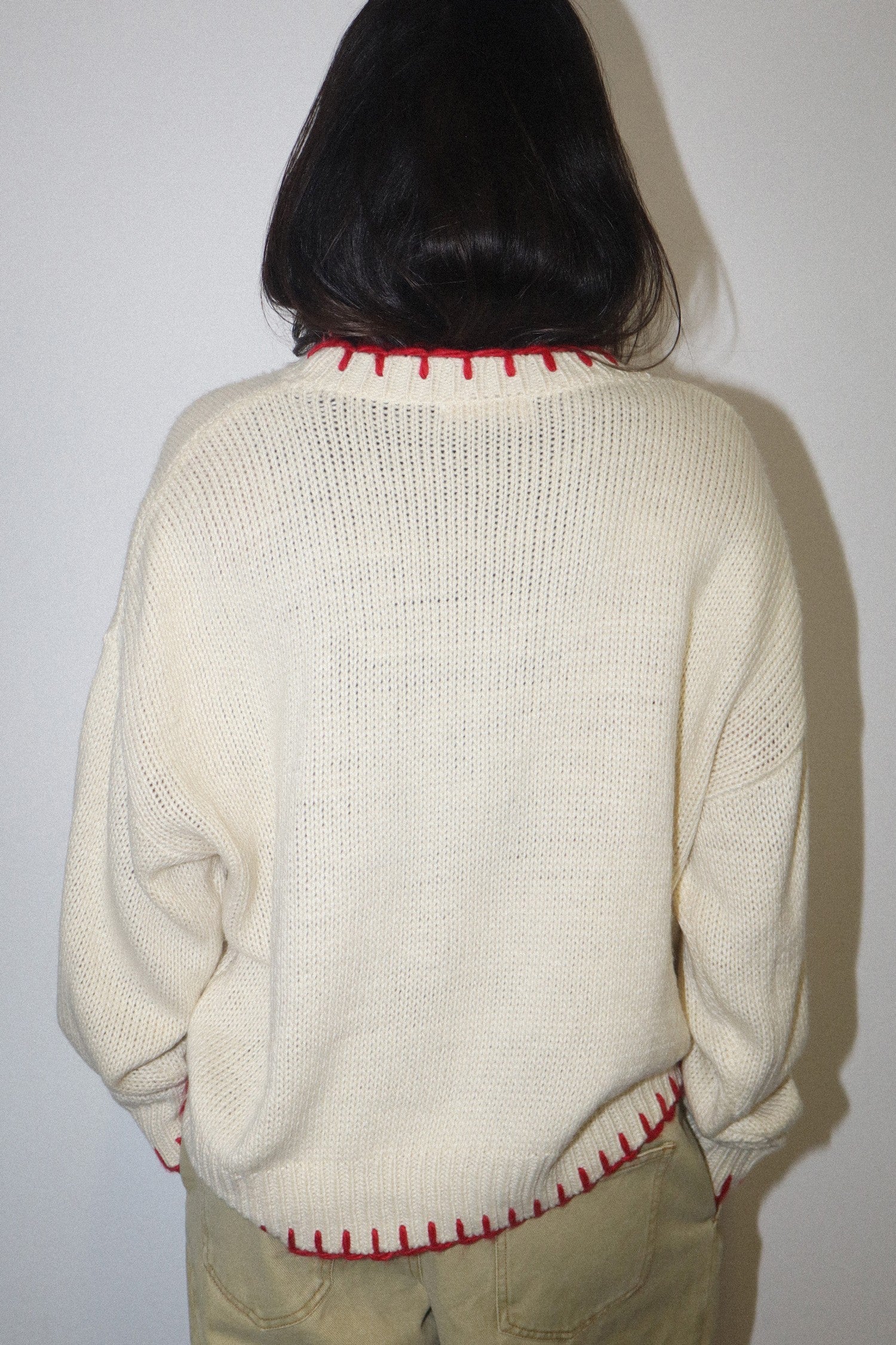 Snowline Ski Graphic Sweater - Cream