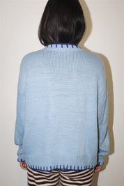 Snowline Ski Graphic Sweater - Dusty Blue