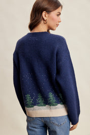 Snowy Pines Jacquard Sweater - Westly