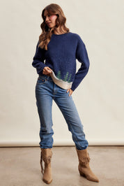 Snowy Pines Jacquard Sweater - Westly