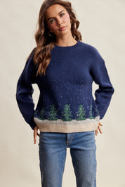 Snowy Pines Jacquard Sweater - Westly