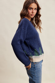 Snowy Pines Jacquard Sweater - Westly