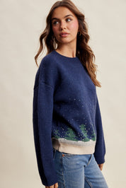 Snowy Pines Jacquard Sweater - Westly
