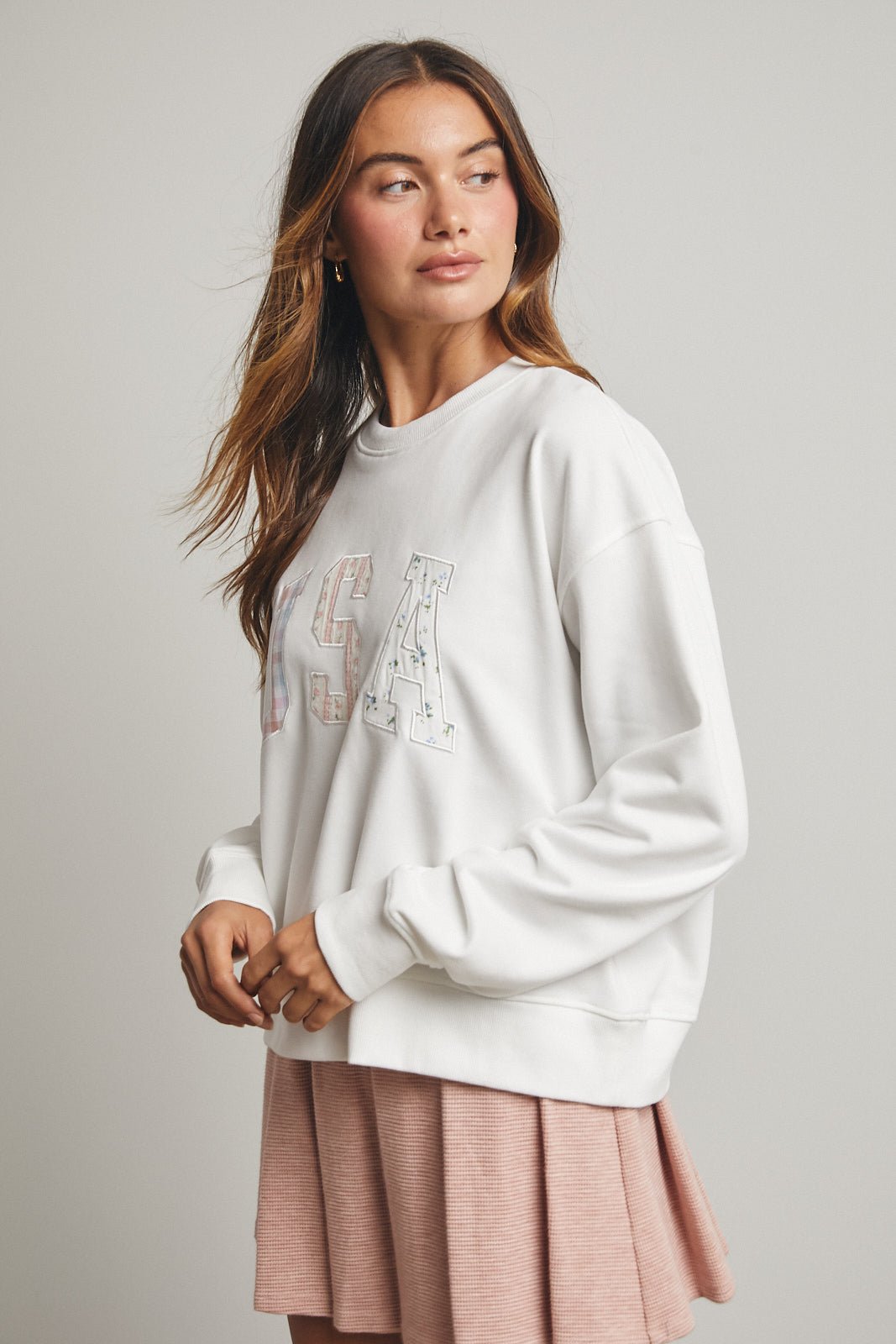 So Soft Americana Patchwork Pullover - Westly