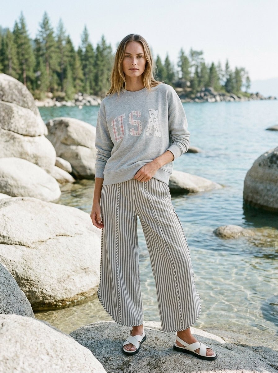 So Soft Americana Patchwork Pullover - Westly