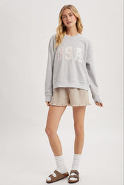 So Soft Americana Patchwork Pullover - Westly
