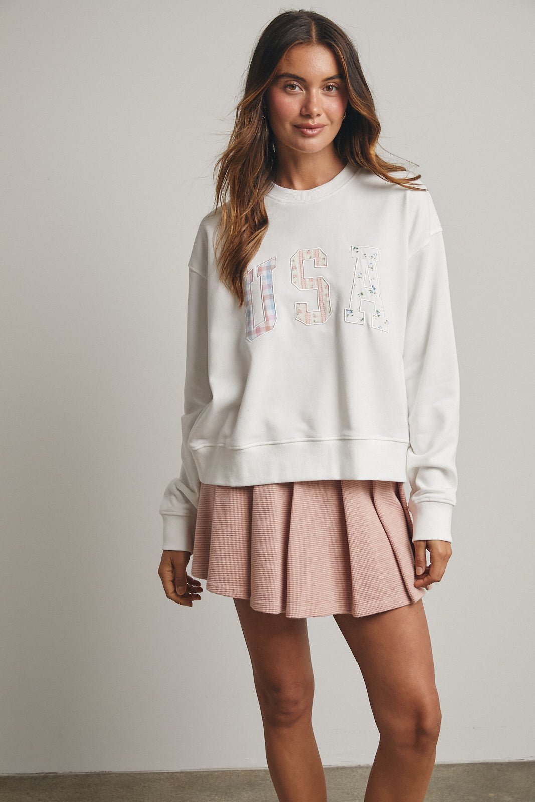 So Soft Americana Patchwork Pullover - Westly