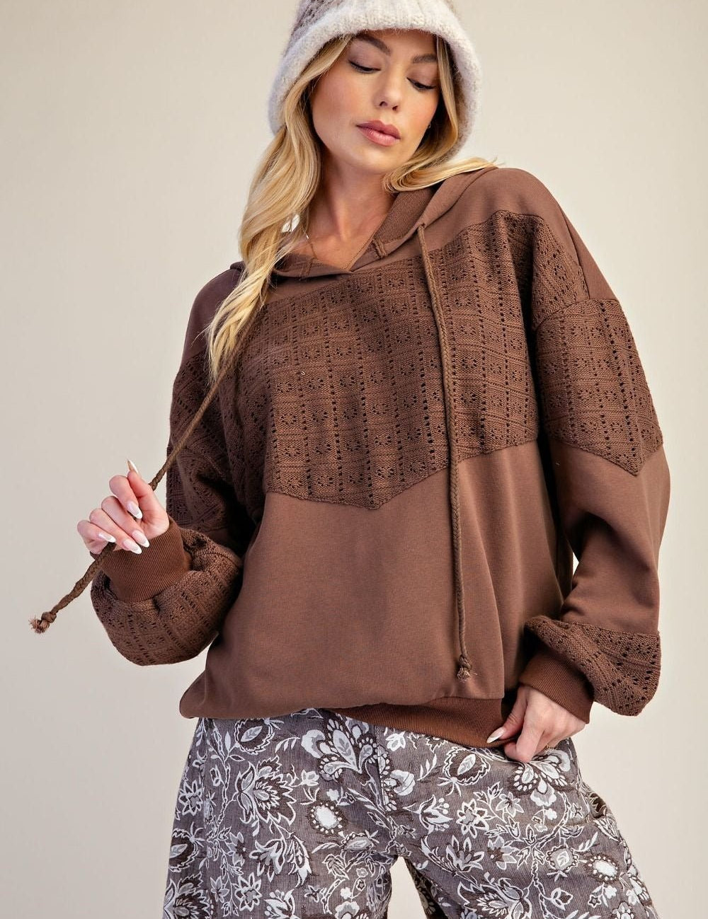 Soft Spoken Washed Terry Hoodie - Westly