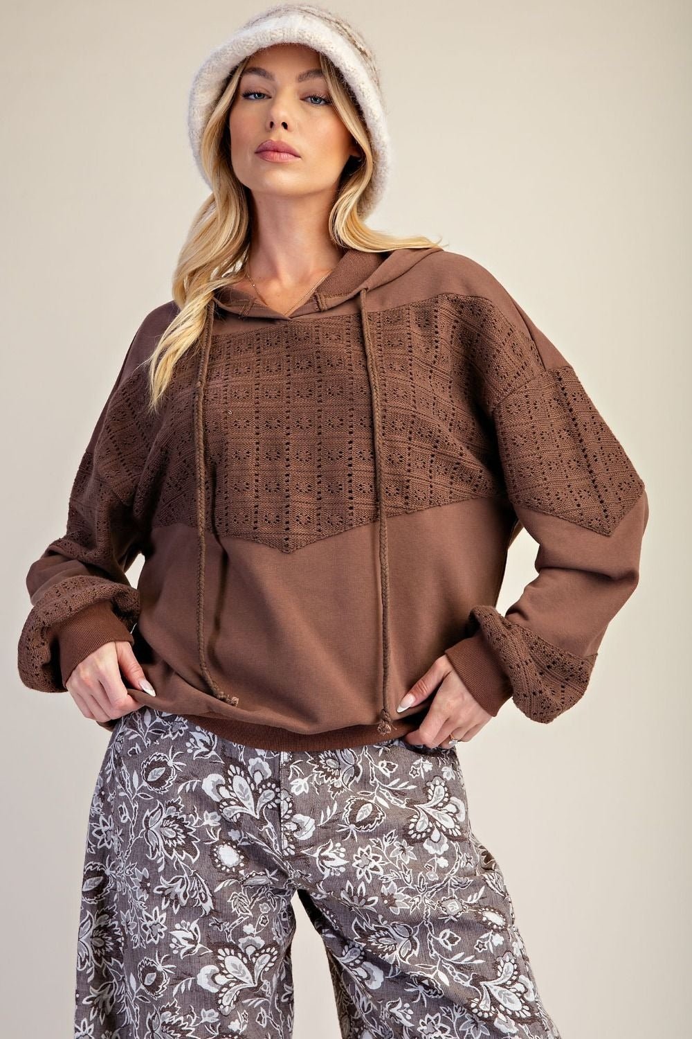 Soft Spoken Washed Terry Hoodie - Westly