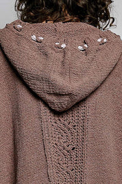 Soft Spot V-Neck Hooded Chenille Sweater - Westly