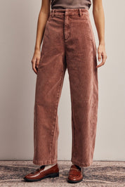 Soft Structure Corduroy Barrel Leg Pants - Westly