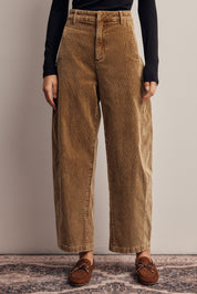 Soft Structure Corduroy Barrel Leg Pants - Westly