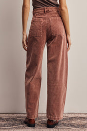 Soft Structure Corduroy Barrel Leg Pants - Westly