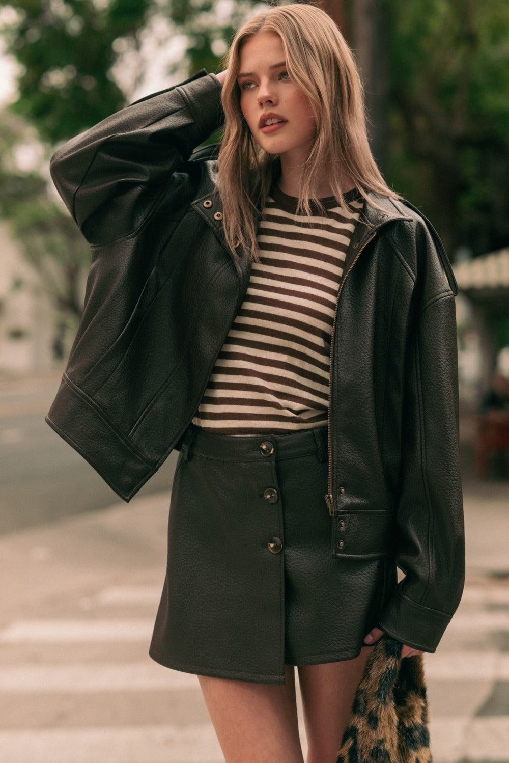 Soho Faux Leather Jacket - Westly
