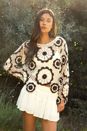 Solandra Crochet Long Sleeve Top - Westly