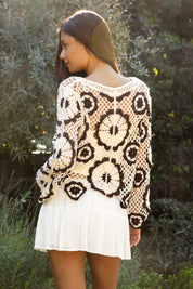 Solandra Crochet Long Sleeve Top - Westly