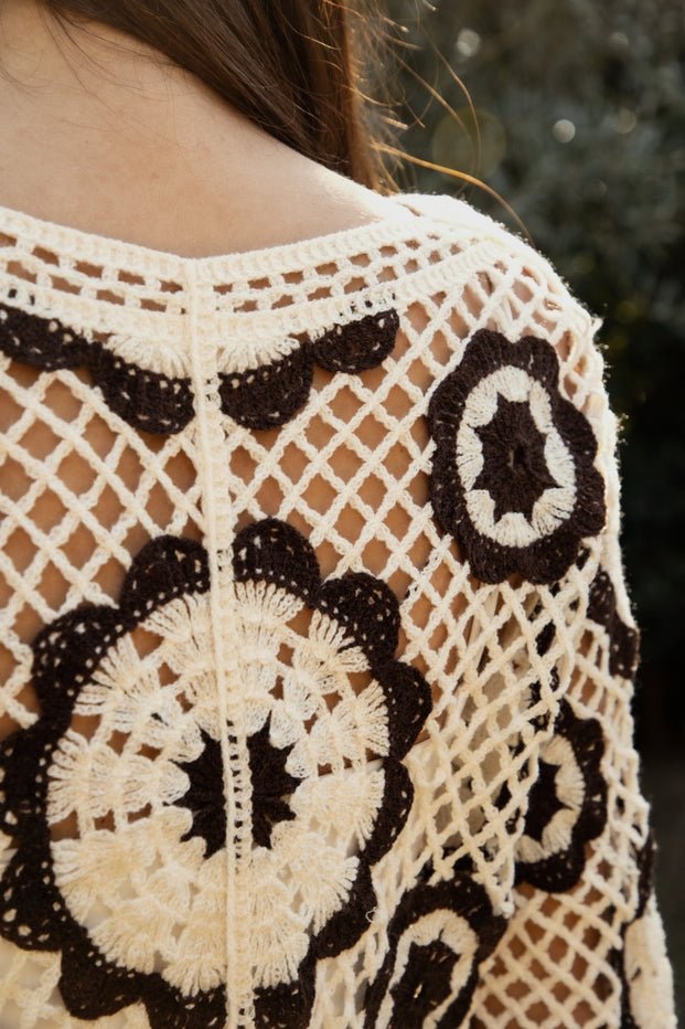 Solandra Crochet Long Sleeve Top - Westly