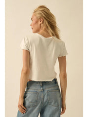 Solar Muse Cropped Baby Tee - Westly