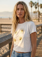 Solar Muse Cropped Baby Tee - Westly
