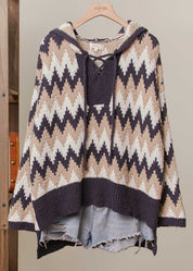 Solvang Textured Hooded Sweater - Westly