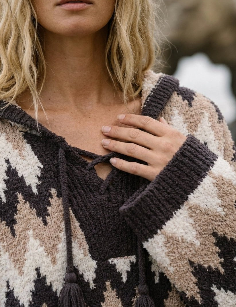 Solvang Textured Hooded Sweater - Westly