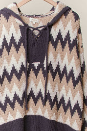 Solvang Textured Hooded Sweater - Westly
