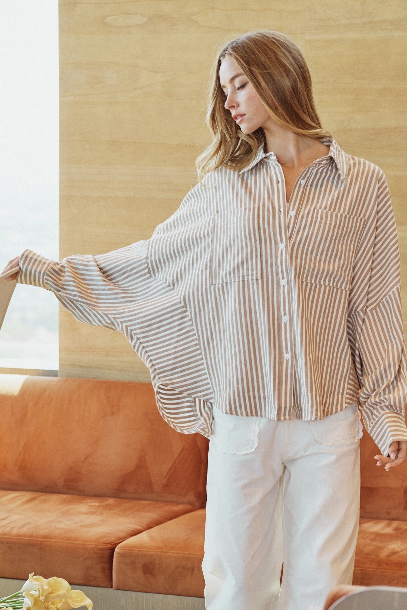 Sonoma Modern Striped Button - Up Shirt - Westly