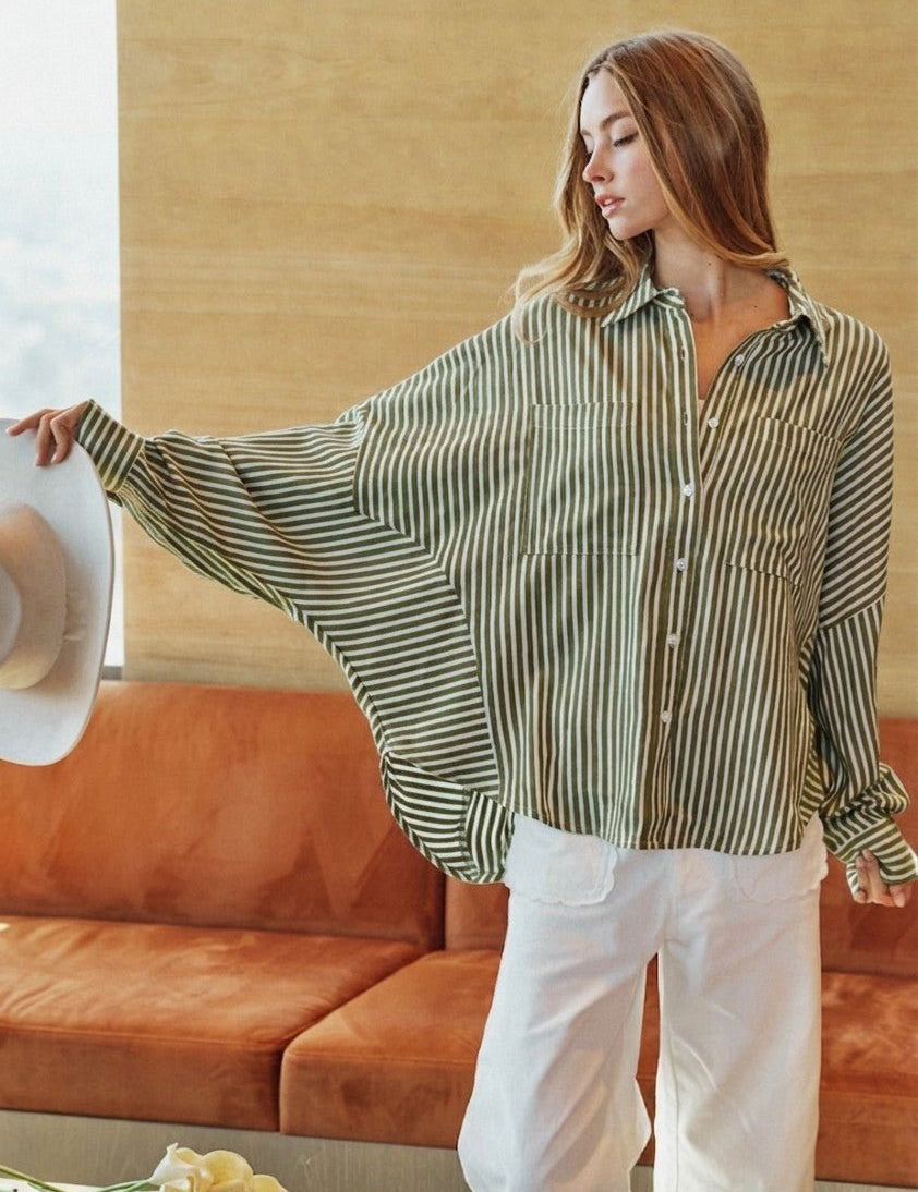 Sonoma Modern Striped Button - Up Shirt - Westly
