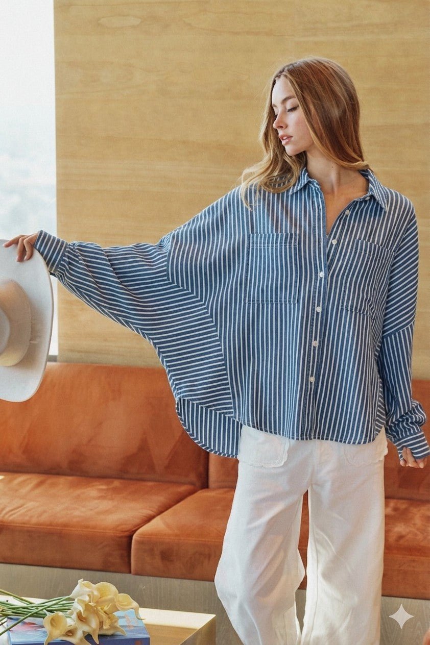 Sonoma Modern Striped Button - Up Shirt - Westly