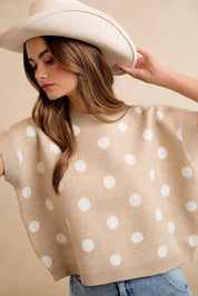 Spare Change Polka Dot Sweater Vest - Westly