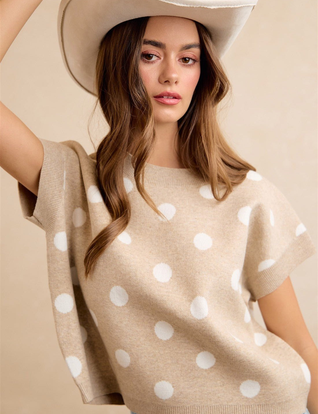 Spare Change Polka Dot Sweater Vest - Westly