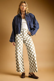 Speedway Checker Board Stretch Pants - Westly