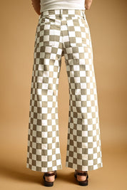 Speedway Checker Board Stretch Pants - Westly