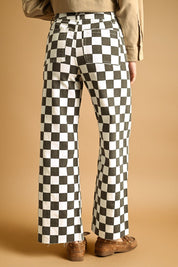 Speedway Checker Board Stretch Pants - Westly