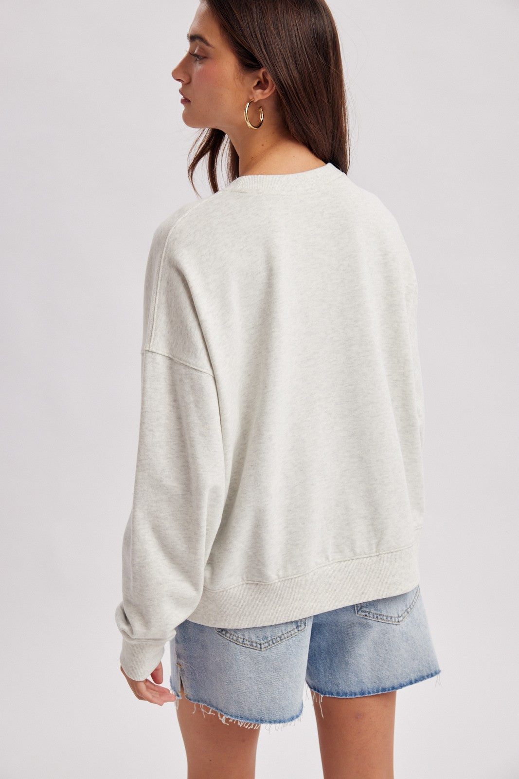 Spur Trail Boots Graphic Sweatshirt - Heather Grey Red