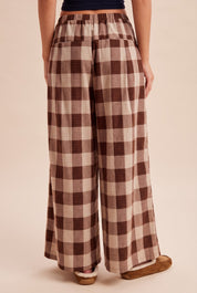 Square Study Embroidered Wide Leg Pants in Dark Cocoa - product photo 4