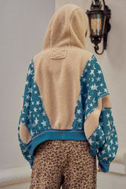 Starburst Fleece Detail Jacket - Westly
