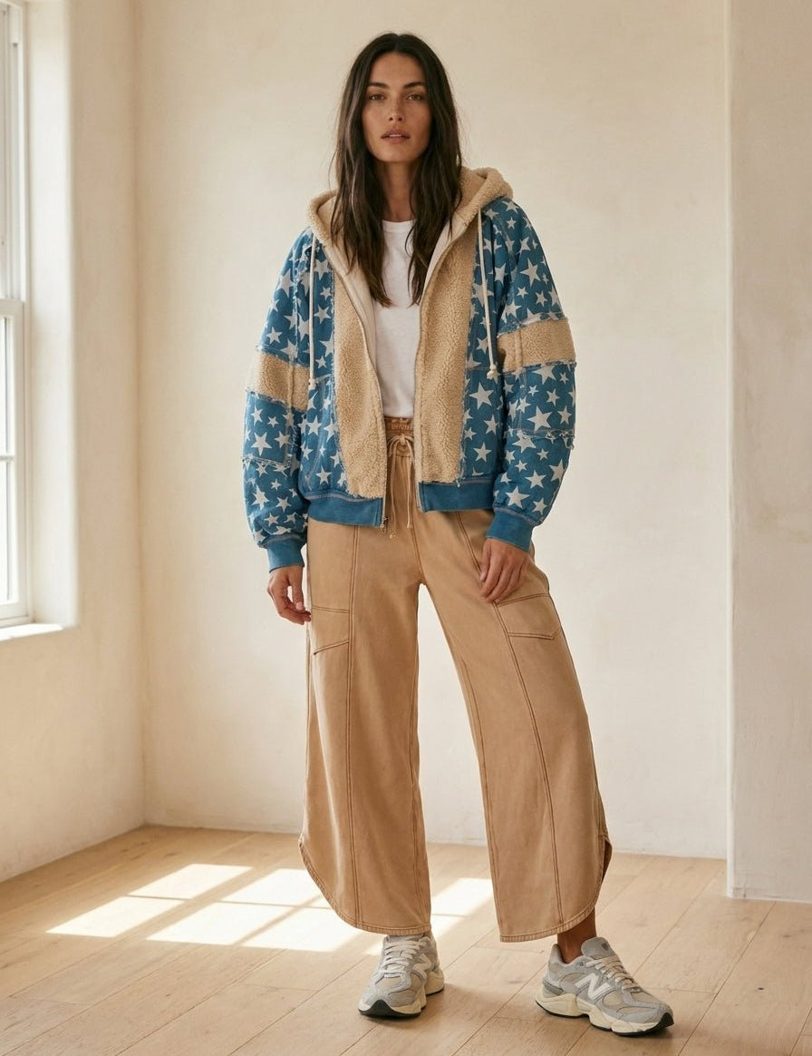 Starburst Fleece Detail Jacket - Westly