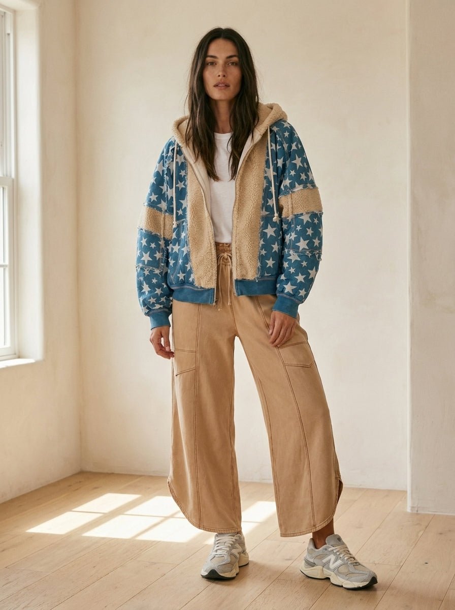 Starburst Fleece Detail Jacket - Westly