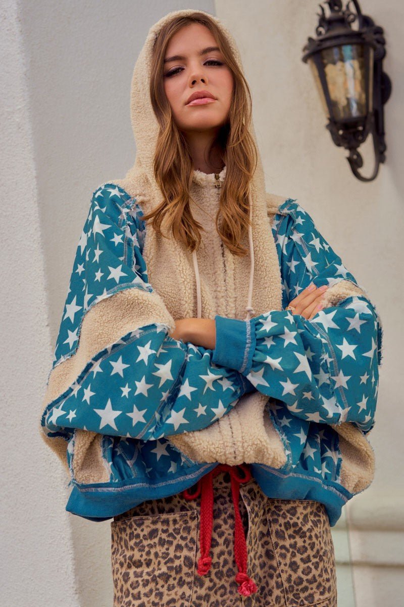 Starburst Fleece Detail Jacket - Westly