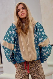 Starburst Fleece Detail Jacket - Westly