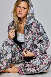 Starcrossed Zip-Up Cropped Hoodie - Westly