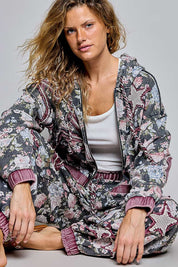 Starcrossed Zip-Up Cropped Hoodie - Westly