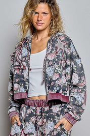 Starcrossed Zip-Up Cropped Hoodie - Westly