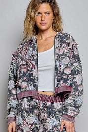 Starcrossed Zip-Up Cropped Hoodie - Westly
