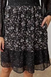 Starlit Meadow Floral Tiered Dress - Westly