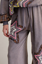 Starry Night Washed Terry Pants - Westly
