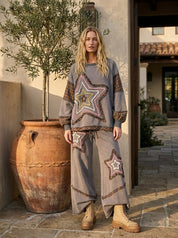 Starry Night Washed Terry Pants - Westly