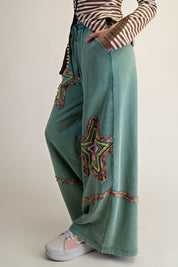 Starry Night Washed Terry Pants - Westly
